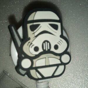 Storm Trooper Retractable Lanyard with Alligator Clip Handcrafted